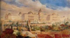 Robert Nadler, Vue du Palais Royal, 1900